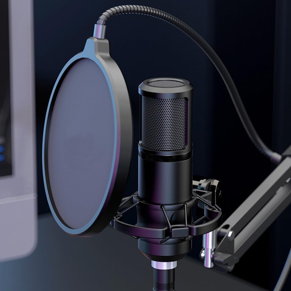 Amazon | ライブコンデンサーマイクPM320、サウンドカード録音ラジオに